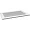 Ekena Millwork Vertical Surface Mount PVC Gable Vent: Non-Functional, w/3-1/2"W x 1"H, Standard Frame, 38"W x 24"H GVPVE38X2401SN - alternate 3